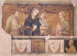 Pietro Lorenzetti: Madonna with St. Francis and St. John the Evangelist (1320-25)