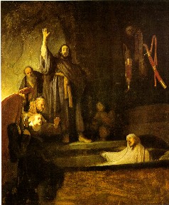 Rembrandt, Jesus Raises Lazarus from the Dead