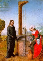 Juan de Flandes: Christ and the Woman of Samaria
